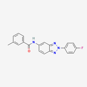 molecular formula C20H15FN4O B5736059 N-[2-(4-fluorophenyl)-2H-1,2,3-benzotriazol-5-yl]-3-methylbenzamide 