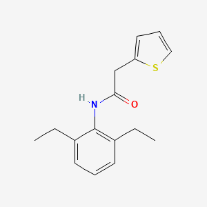 molecular formula C16H19NOS B5736070 N-(2,6-diethylphenyl)-2-(thiophen-2-yl)acetamide 