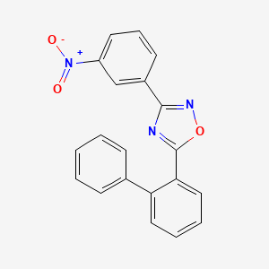 molecular formula C20H13N3O3 B5736078 5-(2-biphenylyl)-3-(3-nitrophenyl)-1,2,4-oxadiazole 