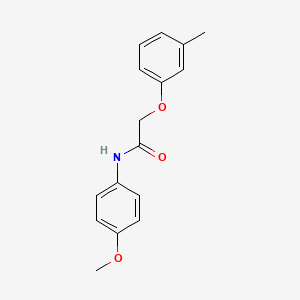 molecular formula C16H17NO3 B5736157 N-(4-methoxyphenyl)-2-(3-methylphenoxy)acetamide 