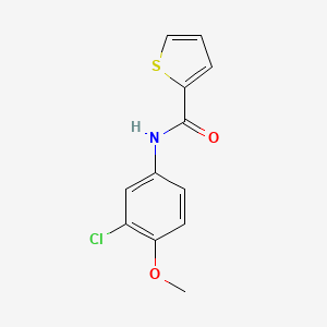 molecular formula C12H10ClNO2S B5736217 N-(3-chloro-4-methoxyphenyl)thiophene-2-carboxamide 