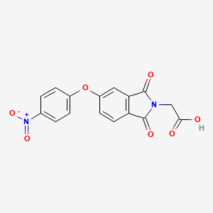 B5736266 [5-(4-nitrophenoxy)-1,3-dioxo-1,3-dihydro-2H-isoindol-2-yl]acetic acid CAS No. 351979-62-9