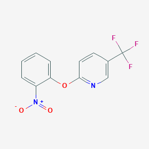 molecular formula C12H7F3N2O3 B5736385 2-(2-nitrophenoxy)-5-(trifluoromethyl)pyridine 