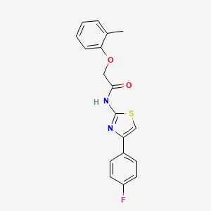 molecular formula C18H15FN2O2S B5736398 N-[4-(4-fluorophenyl)-1,3-thiazol-2-yl]-2-(2-methylphenoxy)acetamide 