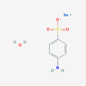 molecular formula C6H8NNaO4S B057364 Sodium 4-Aminobenzenesulfonate Hydrate CAS No. 123333-70-0