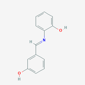 molecular formula C13H11NO2 B5736491 2-[(3-hydroxybenzylidene)amino]phenol 