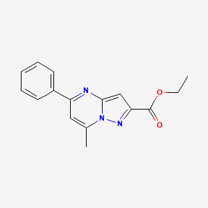 molecular formula C16H15N3O2 B5736515 ethyl 7-methyl-5-phenylpyrazolo[1,5-a]pyrimidine-2-carboxylate 
