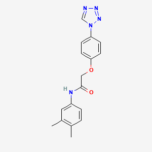 molecular formula C17H17N5O2 B5736564 N-(3,4-dimethylphenyl)-2-[4-(1H-tetrazol-1-yl)phenoxy]acetamide 