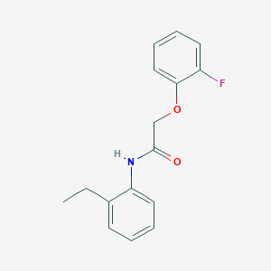 molecular formula C16H16FNO2 B5736567 N-(2-ethylphenyl)-2-(2-fluorophenoxy)acetamide 