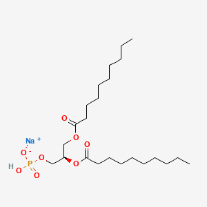 molecular formula C23H44NaO8P B573657 1,2-Didecanoyl-sn-glycero-3-phosphate CAS No. 178603-81-1
