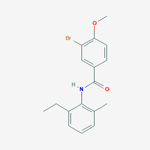molecular formula C17H18BrNO2 B5736578 3-bromo-N-(2-ethyl-6-methylphenyl)-4-methoxybenzamide 