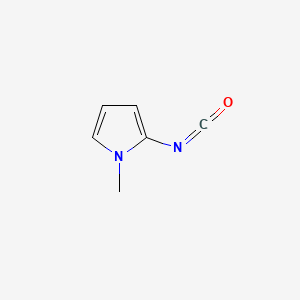 molecular formula C6H6N2O B573670 1H-Pyrrole, 2-isocyanato-1-methyl- CAS No. 167951-49-7