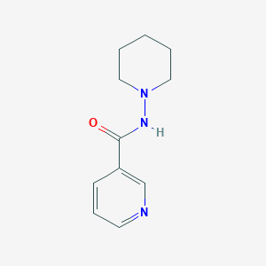 molecular formula C11H15N3O B5736727 N-Piperidin-1-yl-nicotinamide 