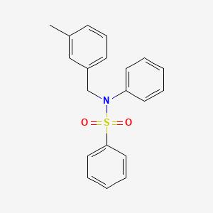 molecular formula C20H19NO2S B5736742 N-[(3-methylphenyl)methyl]-N-phenylbenzenesulfonamide 