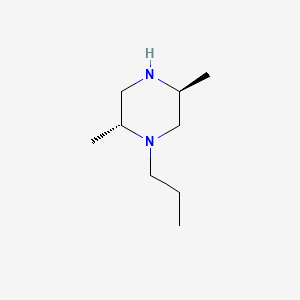molecular formula C9H20N2 B573678 (2R,5S)-2,5-dimethyl-1-propylpiperazine CAS No. 192520-99-3