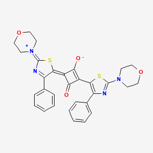 1,3-Bis(2-morpholino-4-phenyl-1,3-thiazol-5-yl)-2-oxo-cyclobutenylium-4-olate