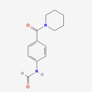 molecular formula C13H16N2O2 B5736895 [4-(1-piperidinylcarbonyl)phenyl]formamide 
