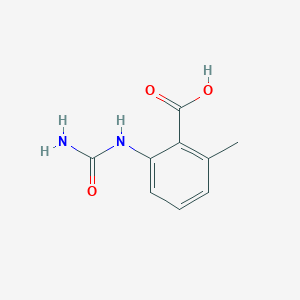 molecular formula C9H10N2O3 B057369 2-(Carbamoylamino)-6-methylbenzoic acid CAS No. 123633-26-1