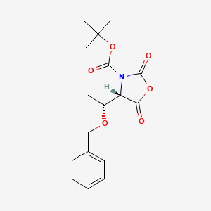 molecular formula C17H21NO6 B573697 Boc-O-benzyl-L-threonine N-carboxy anhydride CAS No. 160803-32-7