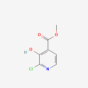molecular formula C7H6ClNO3 B573698 Methyl 2-chloro-3-hydroxyisonicotinate CAS No. 185423-04-5