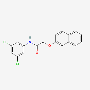 molecular formula C18H13Cl2NO2 B5736986 N-(3,5-dichlorophenyl)-2-naphthalen-2-yloxyacetamide 