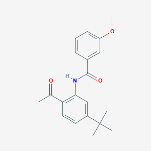 molecular formula C20H23NO3 B5736992 N-(2-acetyl-5-tert-butylphenyl)-3-methoxybenzamide 