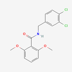 molecular formula C16H15Cl2NO3 B5737002 N-(3,4-dichlorobenzyl)-2,6-dimethoxybenzamide 