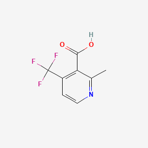 molecular formula C8H6F3NO2 B573701 2-Methyl-4-trifluoromethyl-nicotinic acid CAS No. 195447-85-9