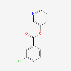 molecular formula C12H8ClNO2 B5737015 Pyridin-3-yl 3-chlorobenzoate 