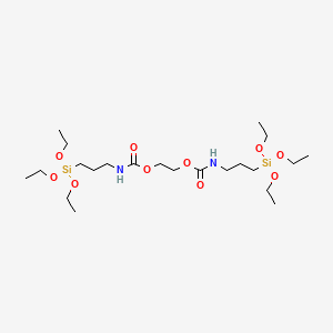 molecular formula C22H48N2O10Si2 B573702 2-(3-triethoxysilylpropylcarbamoyloxy)ethyl N-(3-triethoxysilylpropyl)carbamate CAS No. 178884-91-8