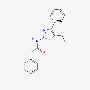 molecular formula C20H20N2OS B5737031 N-(5-ethyl-4-phenyl-1,3-thiazol-2-yl)-2-(4-methylphenyl)acetamide 