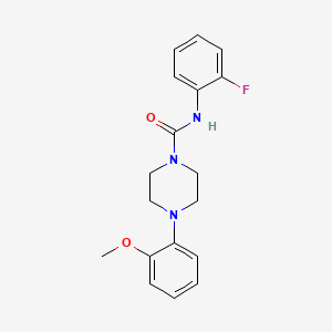 molecular formula C18H20FN3O2 B5737105 N-(2-fluorophenyl)-4-(2-methoxyphenyl)piperazine-1-carboxamide 
