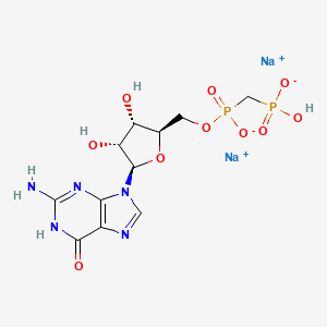 molecular formula C11H15N5Na2O10P2 B573714 Gmpcp CAS No. 161308-39-0