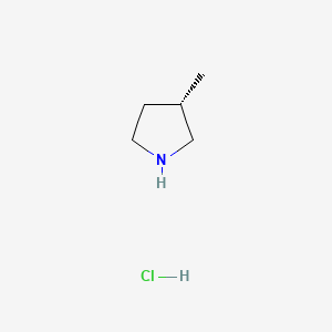 molecular formula C5H12ClN B573719 (S)-3-Methyl-pyrrolidine hydrochloride CAS No. 186597-29-5