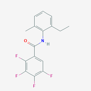 molecular formula C16H13F4NO B5737240 N-(2-ethyl-6-methylphenyl)-2,3,4,5-tetrafluorobenzamide 