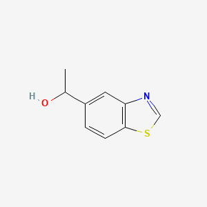 molecular formula C9H9NOS B573732 1-(Benzo[d]thiazol-5-yl)ethanol CAS No. 181820-03-1