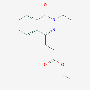 molecular formula C15H18N2O3 B5737351 ethyl 3-(3-ethyl-4-oxo-3,4-dihydro-1-phthalazinyl)propanoate 