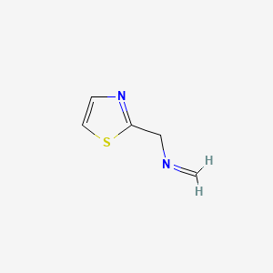 molecular formula C5H6N2S B573746 N-(1,3-thiazol-2-ylmethyl)methanimine CAS No. 176795-86-1