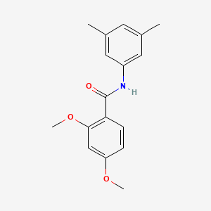 molecular formula C17H19NO3 B5737504 N-(3,5-dimethylphenyl)-2,4-dimethoxybenzamide 