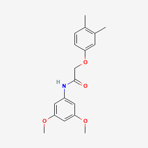 molecular formula C18H21NO4 B5737592 N-(3,5-dimethoxyphenyl)-2-(3,4-dimethylphenoxy)acetamide 