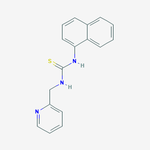 molecular formula C17H15N3S B5737607 1-Naphthalen-1-yl-3-(pyridin-2-ylmethyl)thiourea CAS No. 56914-08-0