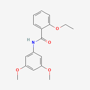 molecular formula C17H19NO4 B5737618 N-(3,5-dimethoxyphenyl)-2-ethoxybenzamide 