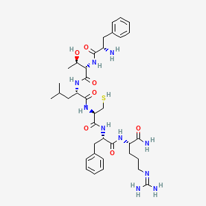 molecular formula C37H56N10O7S B573776 Amyloid P Component (33-38) amide CAS No. 180387-76-2