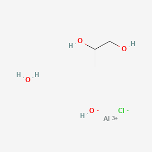 molecular formula C3H11AlClO4+ B573777 Aluminum sesquichlorohydrex propylene glycol CAS No. 173763-16-1