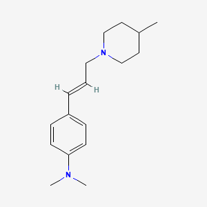 molecular formula C17H26N2 B5737781 N,N-dimethyl-4-[3-(4-methyl-1-piperidinyl)-1-propen-1-yl]aniline 