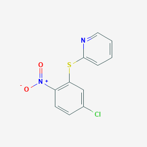 molecular formula C11H7ClN2O2S B5737801 2-[(5-chloro-2-nitrophenyl)thio]pyridine 