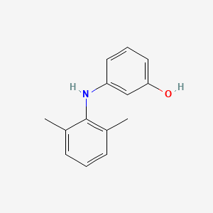 molecular formula C14H15NO B573788 3-((2,6-Dimethylphenyl)amino)phenol CAS No. 180163-21-7