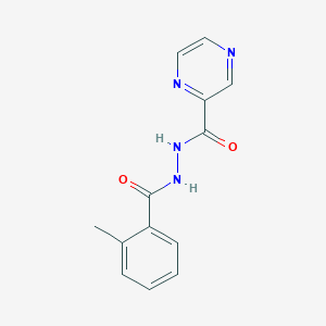 molecular formula C13H12N4O2 B5737910 N'-(2-methylbenzoyl)-2-pyrazinecarbohydrazide 