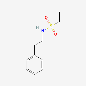molecular formula C10H15NO2S B5737963 N-(2-PHENYLETHYL)ETHANE-1-SULFONAMIDE 