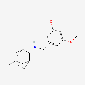 molecular formula C19H27NO2 B5737965 N-[(3,5-dimethoxyphenyl)methyl]adamantan-2-amine 